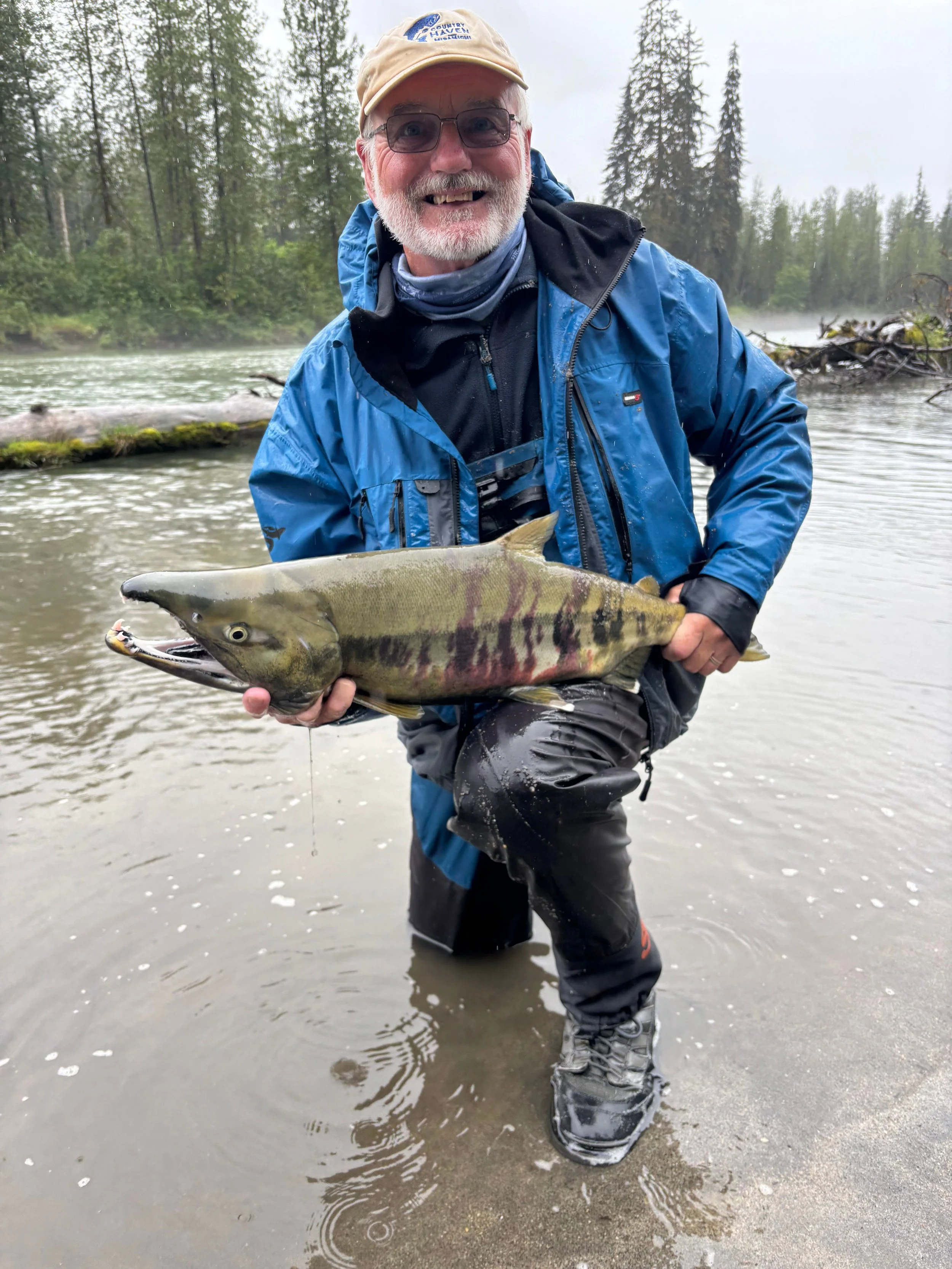 Richard, UK, and Hat with a nice Chum from BC