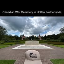 Hat at the Canadian War Cemetery in Holten, Netherlands