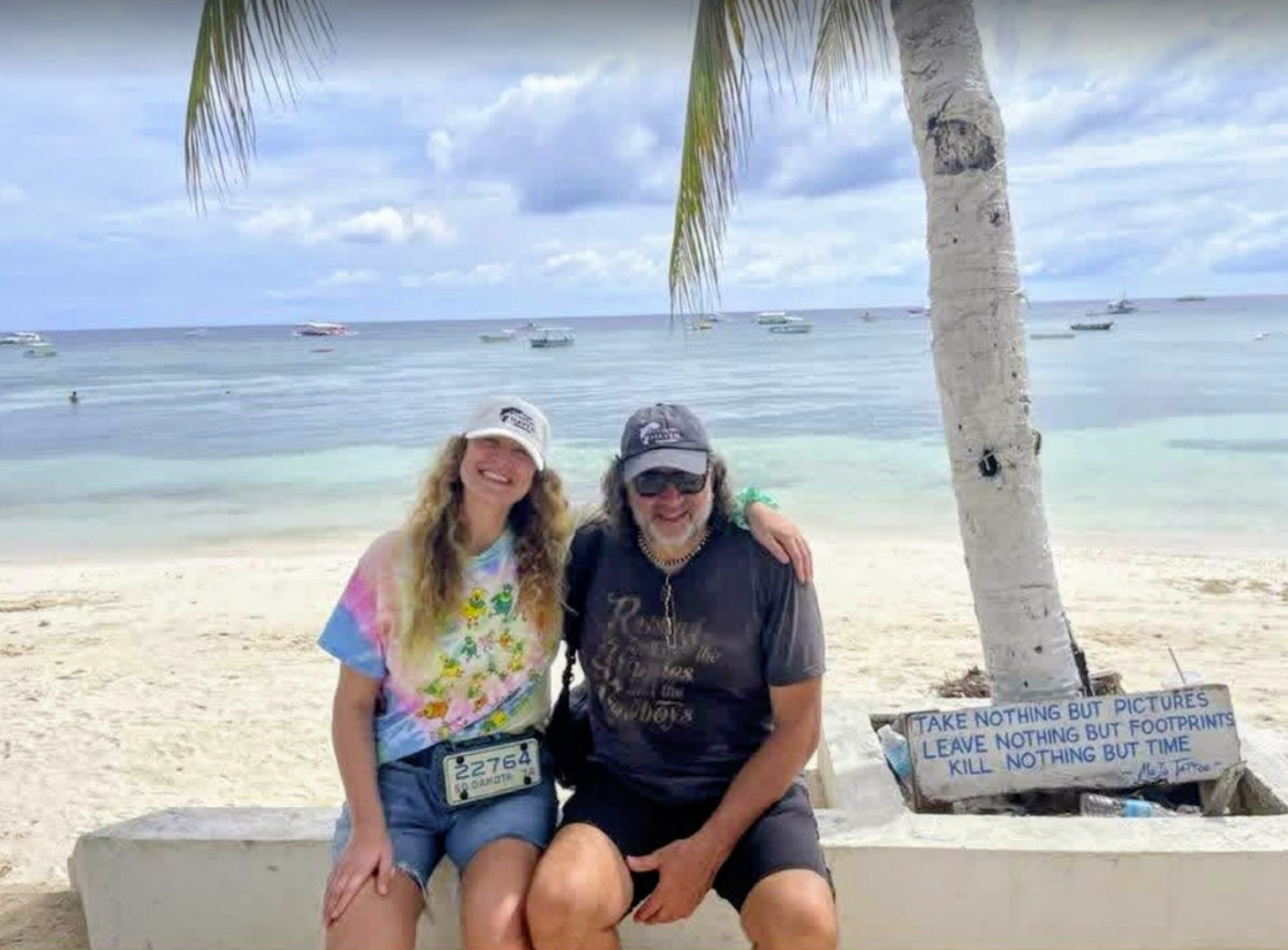 Hat on the Beach in the Philippines