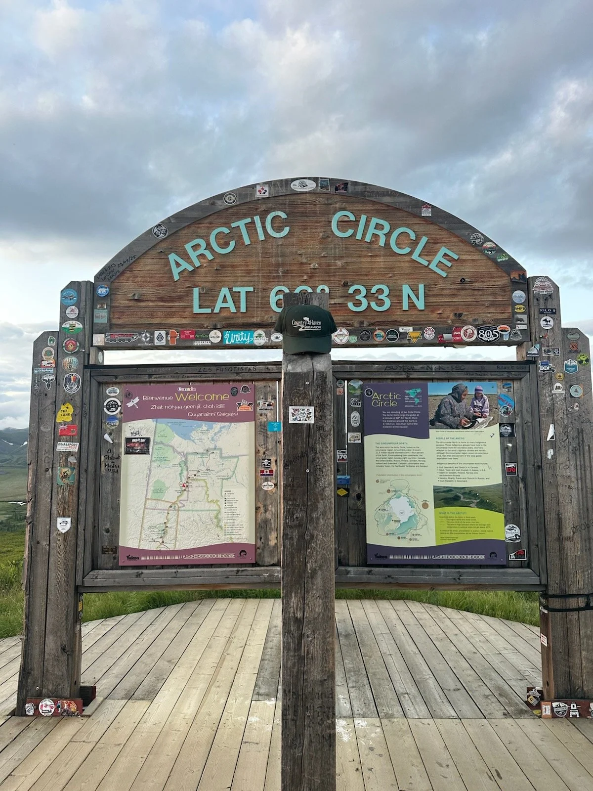 The Hat at the Arctic Circle in Yukon