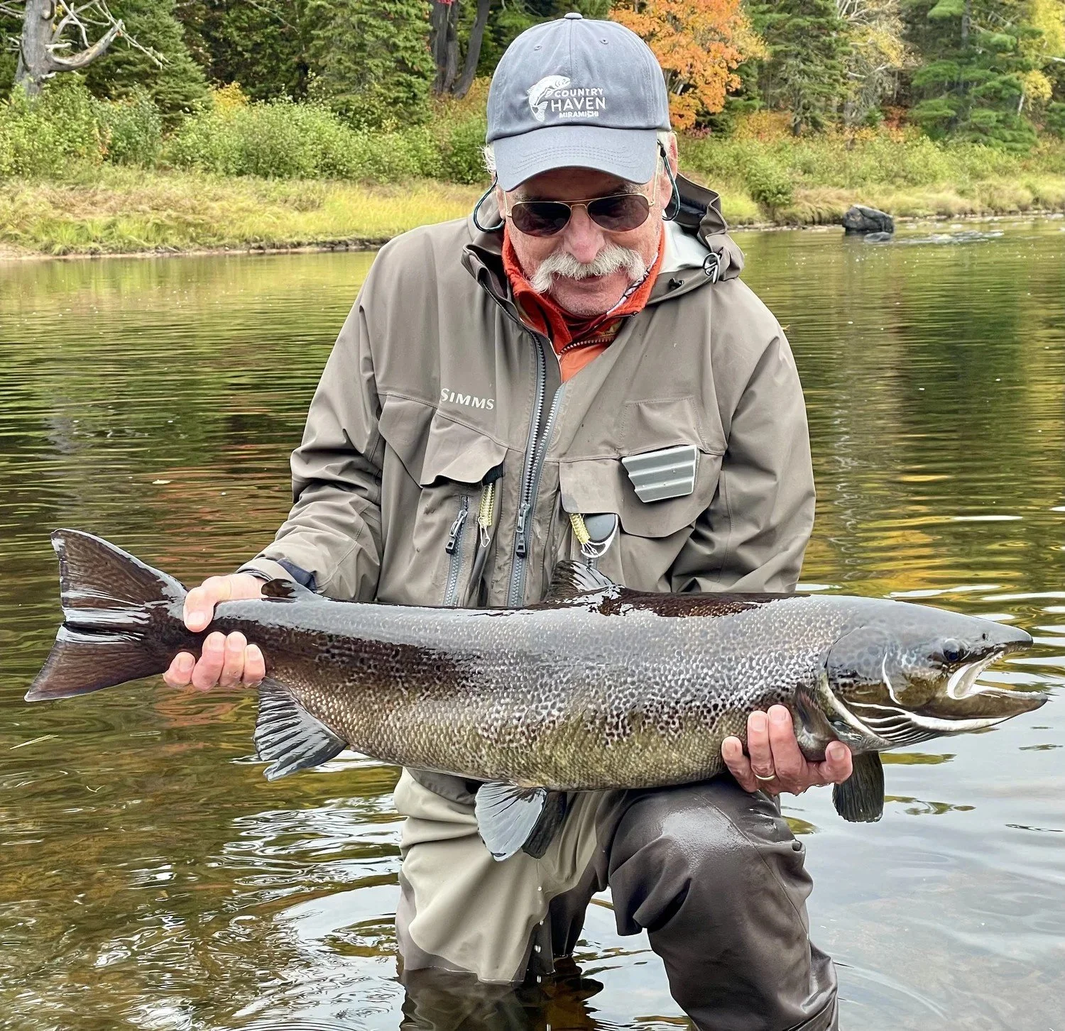 John Cleveland, IL, with a nice salmon