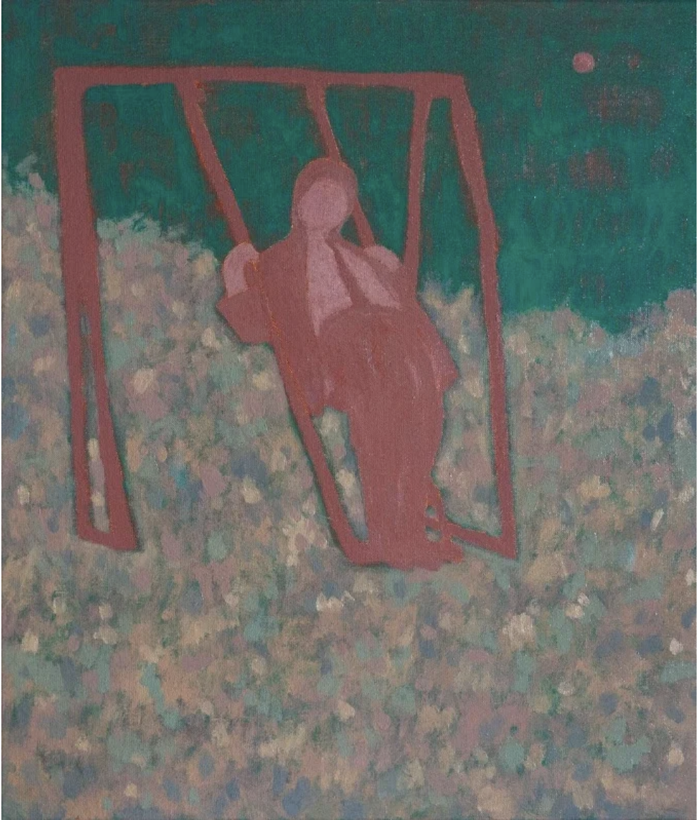陳玉純 YuChun Chen, 'Over the moon 真真真快樂', 2023, oil on canvas, 53 x 45.5 cm