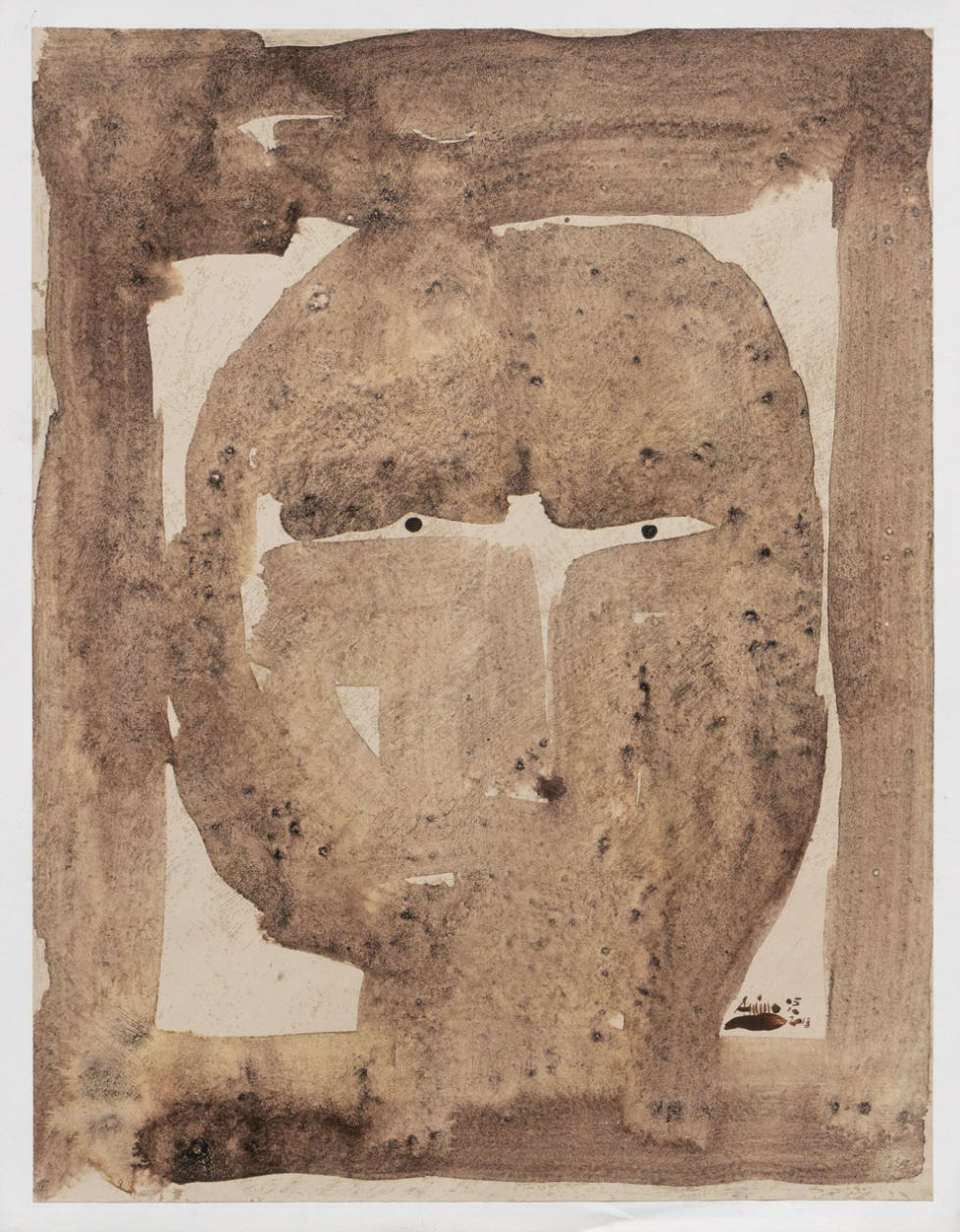 Aming Prayitno 'Wajah' 2013, acrylic on paper, 40 x 30 cm