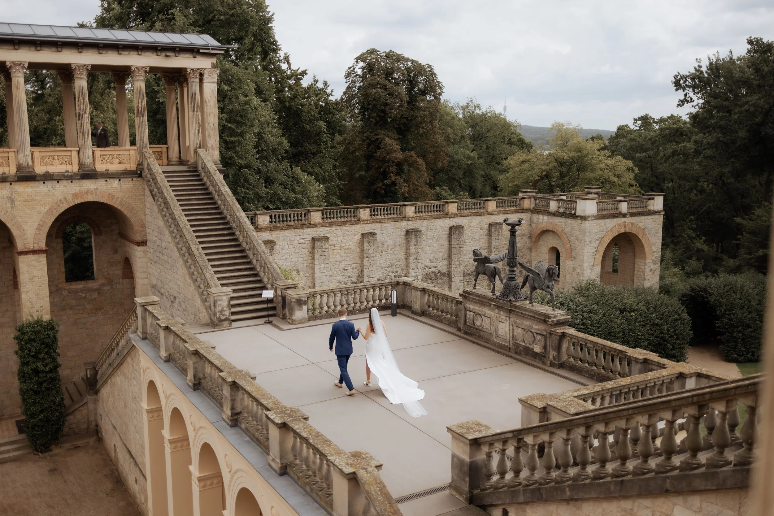 Hochzeitsfoto einer Belvedere Pfingstberg Hochzeit in Potsdam