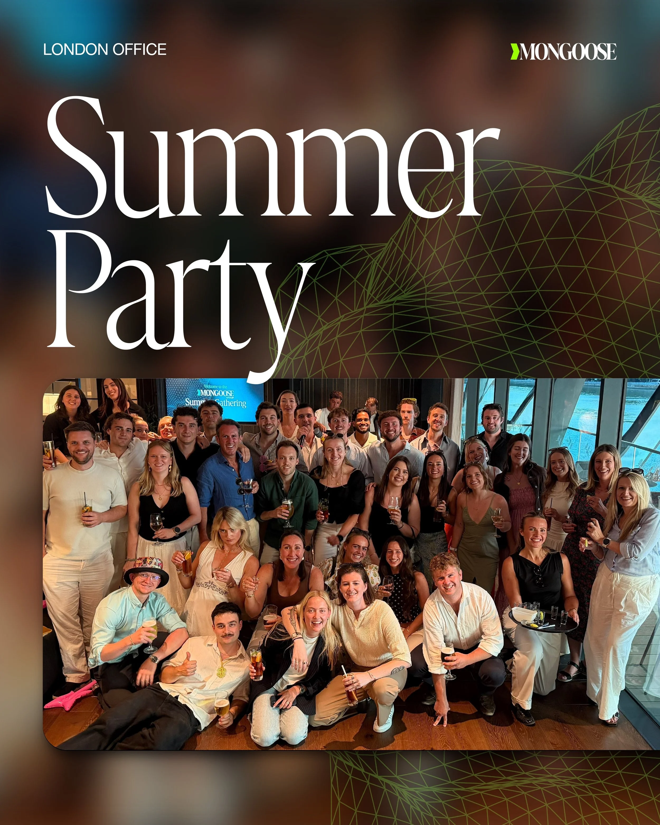 Last week, our London office got together for a summer party to celebrate the amazing work and achievements our team has accomplished this year.

Pimm's, the river, the sunset, and a guest DJ set - it really is a great time to be a Goose 🙌🎉🥂