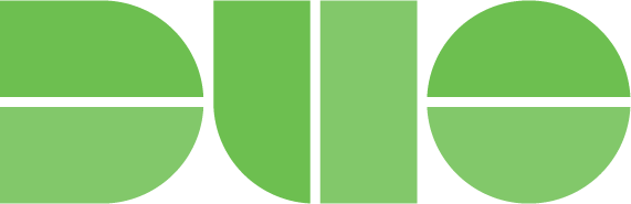Close-up of a green logo with the letters 'e', 'u', 'i', and 'd' in a stylized font.
