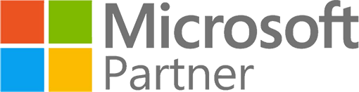 Microsoft Partner logo with four colored squares (red, green, blue, yellow) and the text 'Microsoft Partner' next to it.