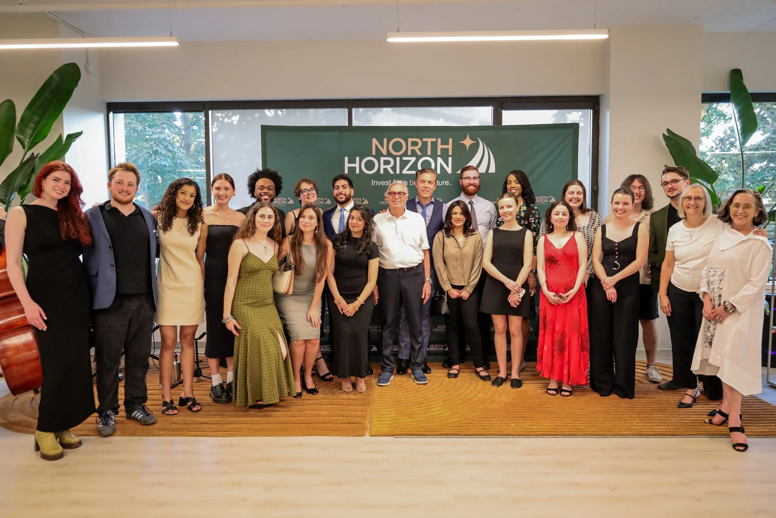IJB team group photo at a celebration
