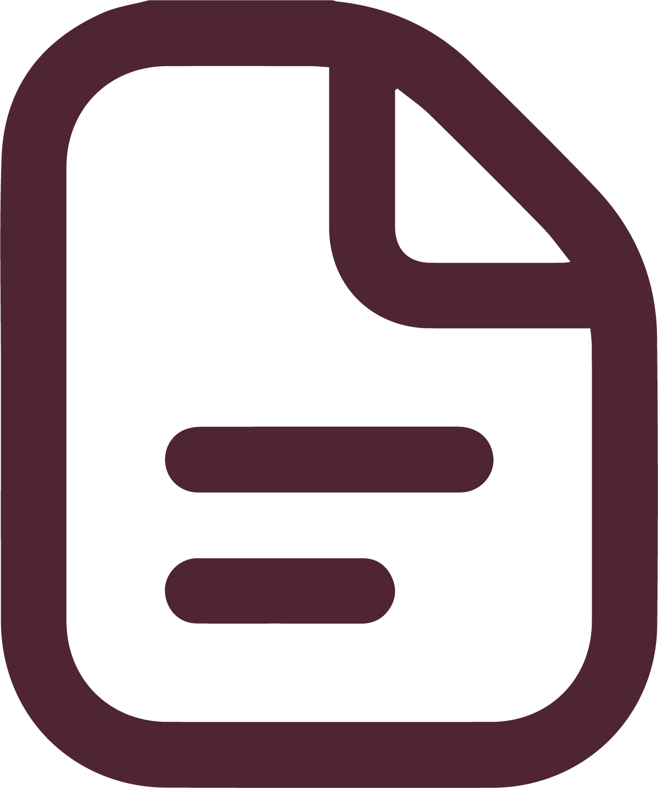 Une icône de fichier, de couleur sombre avec des éléments simplifiés.
