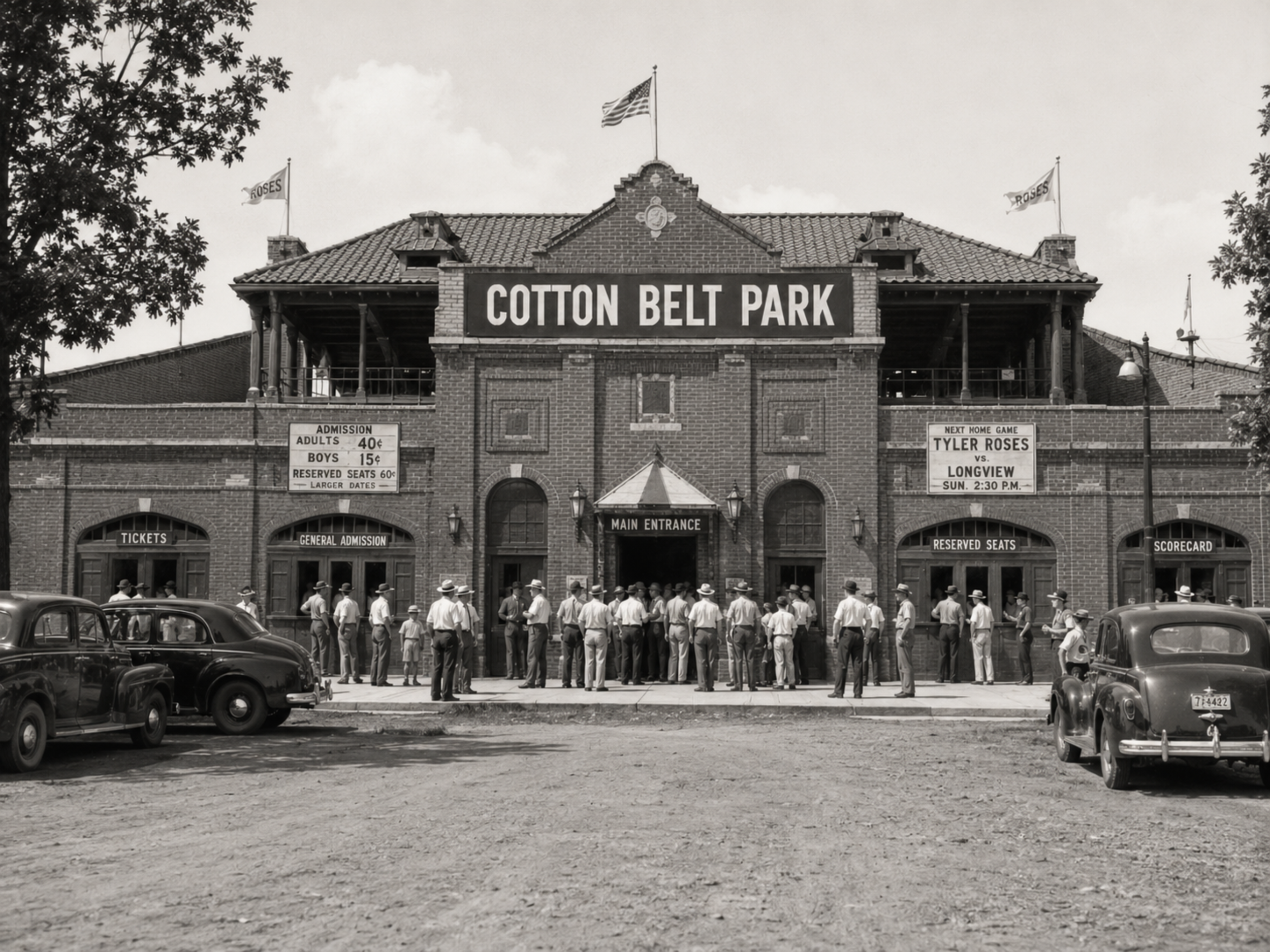 Cotton Belt Park main gate.