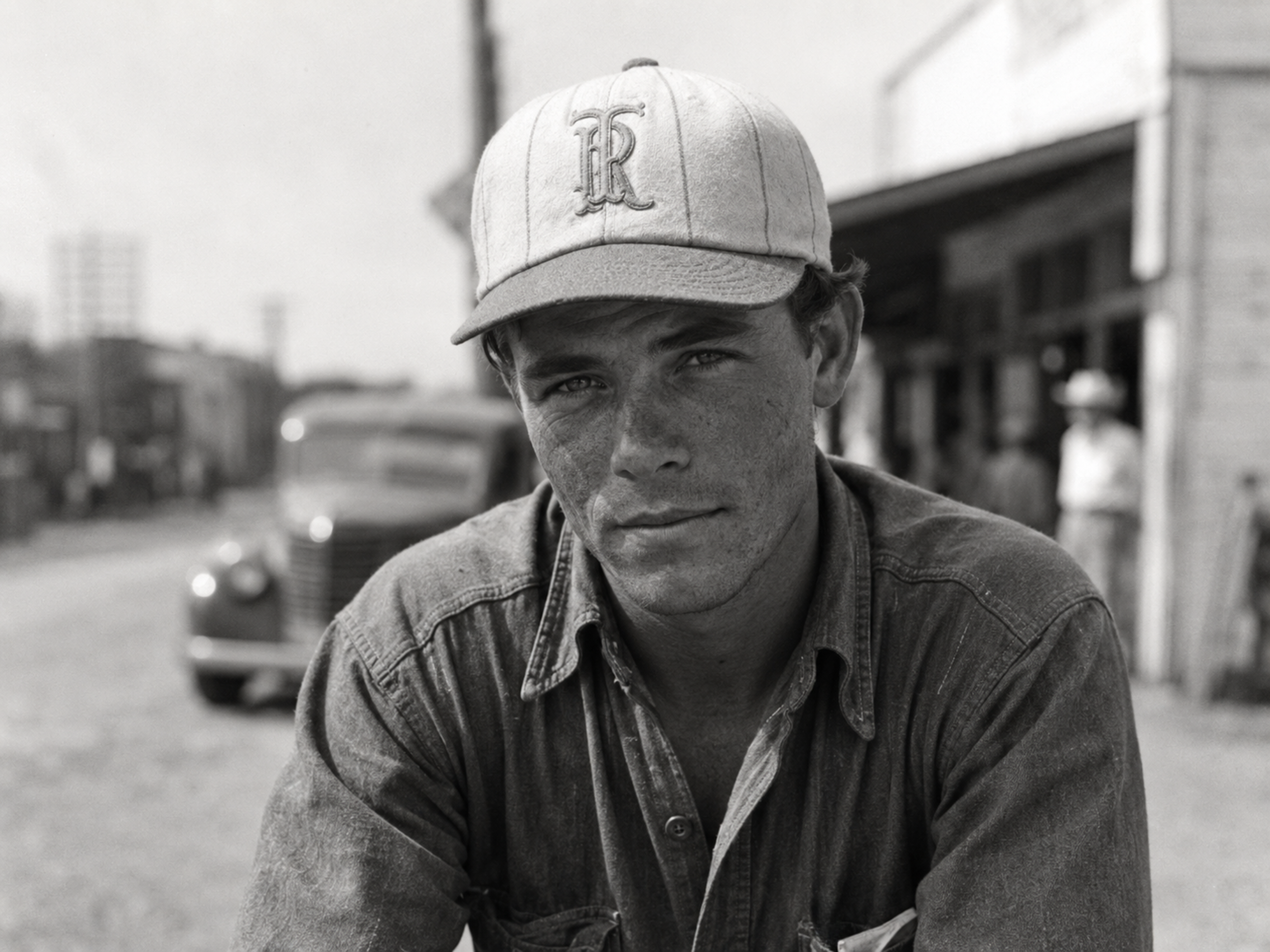 Young man wearing Tyler Roses cap.