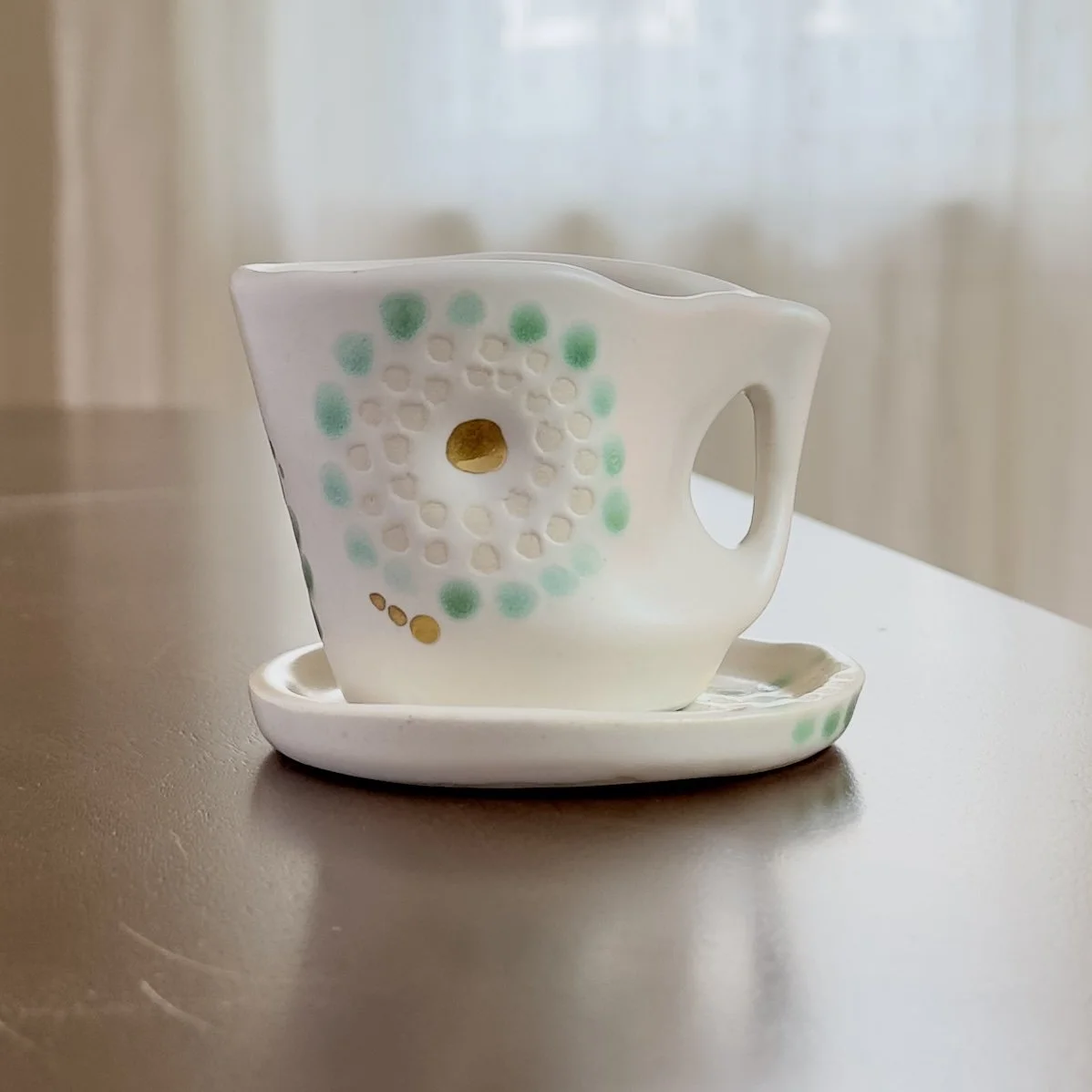 Organic Espresso Cup w/Saucer