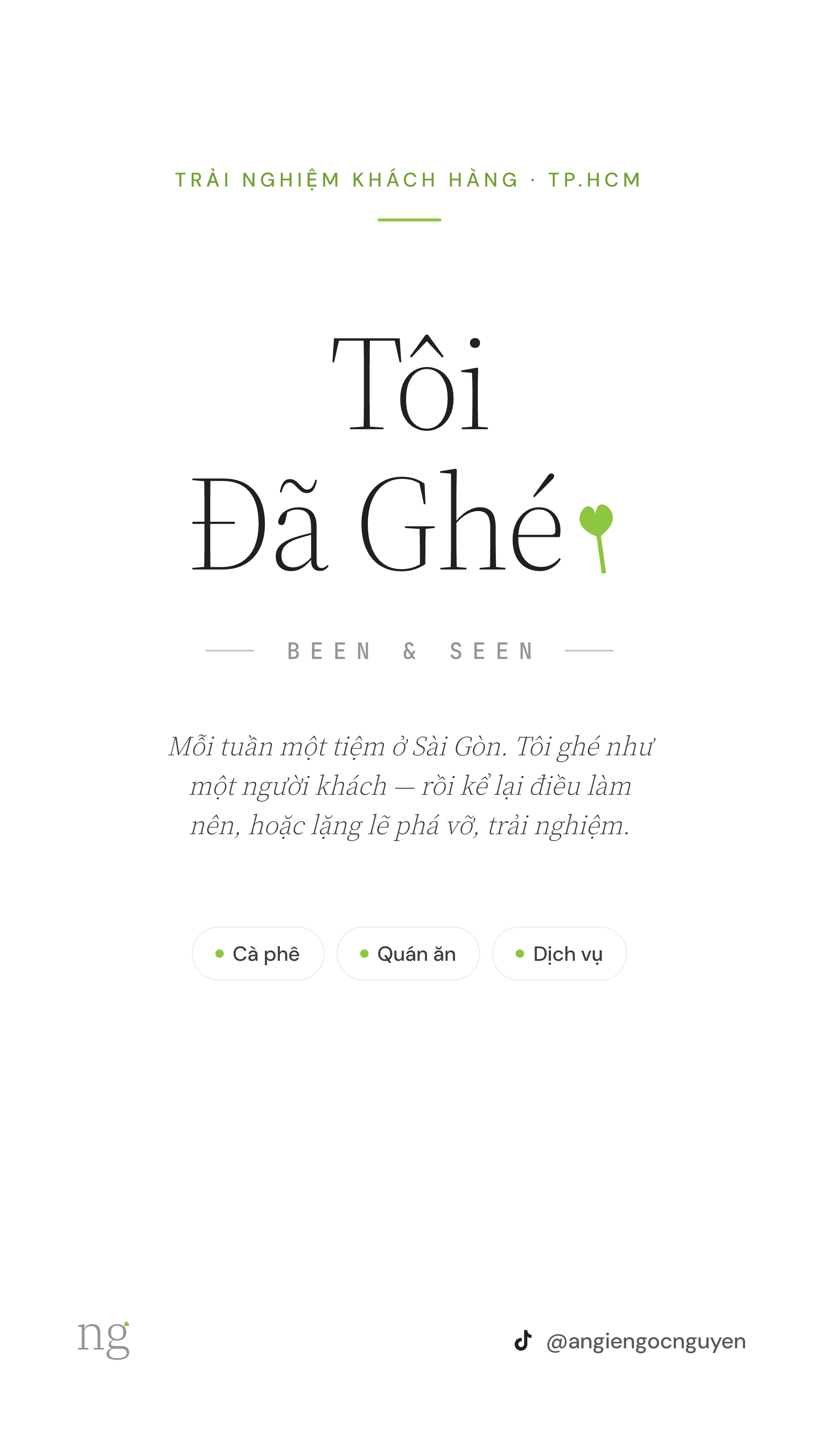 Been & Seen - Tôi đã ghé - Dine In