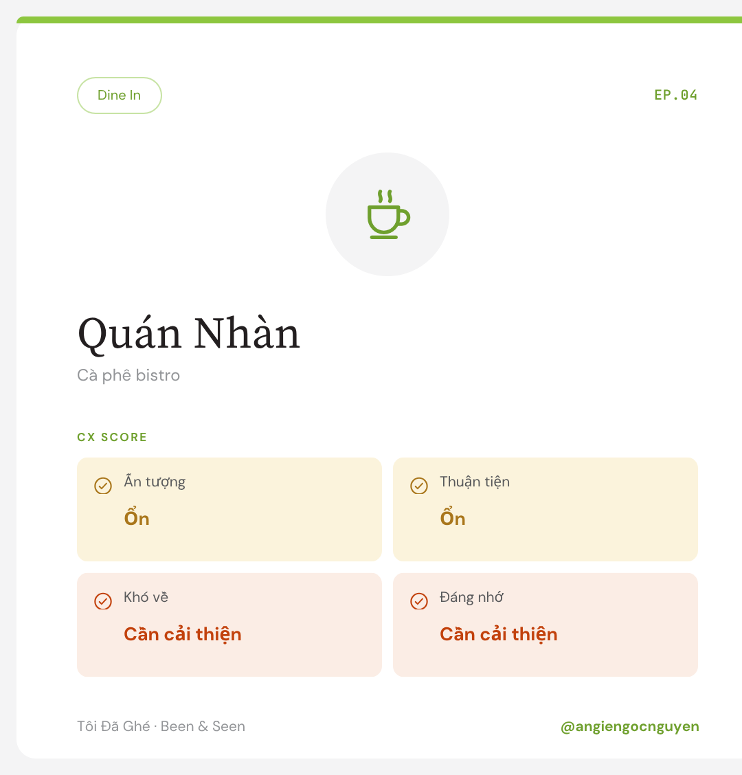 CX Review Quán Nhàn - Hàn Thuyên, 1 Quán đẹp nhưng cần cải thiện về dịch vụ 