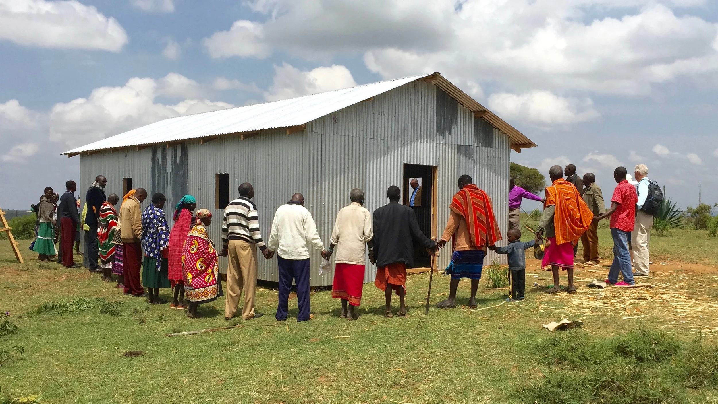 Praying over new church