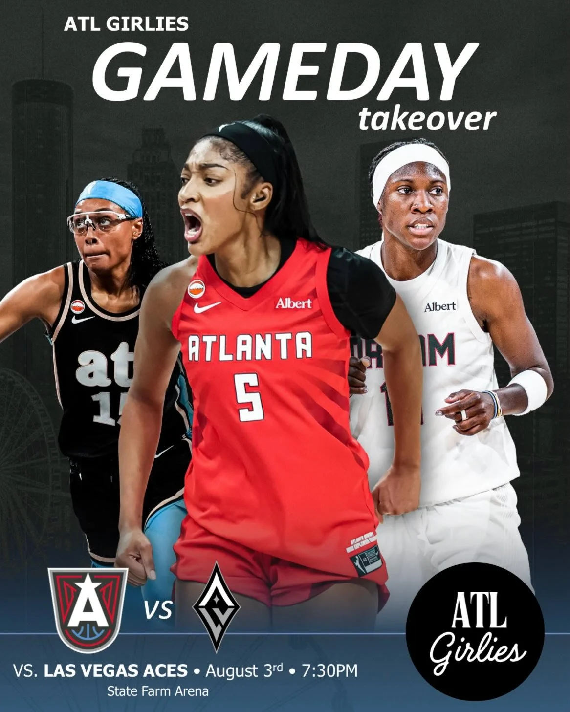 💖 Barbie Day is calling, Girlies! 💖

Join ATL Girlies on Monday, August 3rd as we head to the Atlanta Dream Barbie Day game! 🏀🎀

Your ticket includes:
✨ Early entry at 5:00pm
✨ An exclusive ATL Girlies space to mingle and make new friends before 