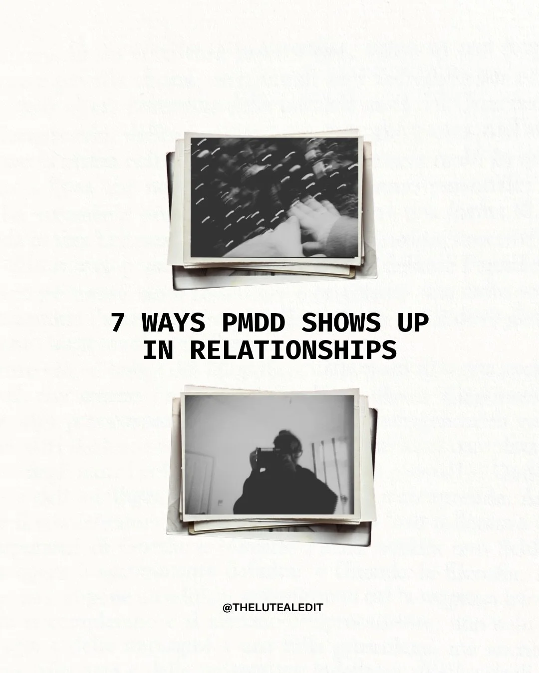 PMDD doesn&rsquo;t just affect mood. It affects perception, attachment and how safety is experienced in relationships. 

The pattern matters and noticing it changes how you respond to it. 

&mdash;&mdash;&mdash;
pmdd , pmdd awareness , pmdd relations