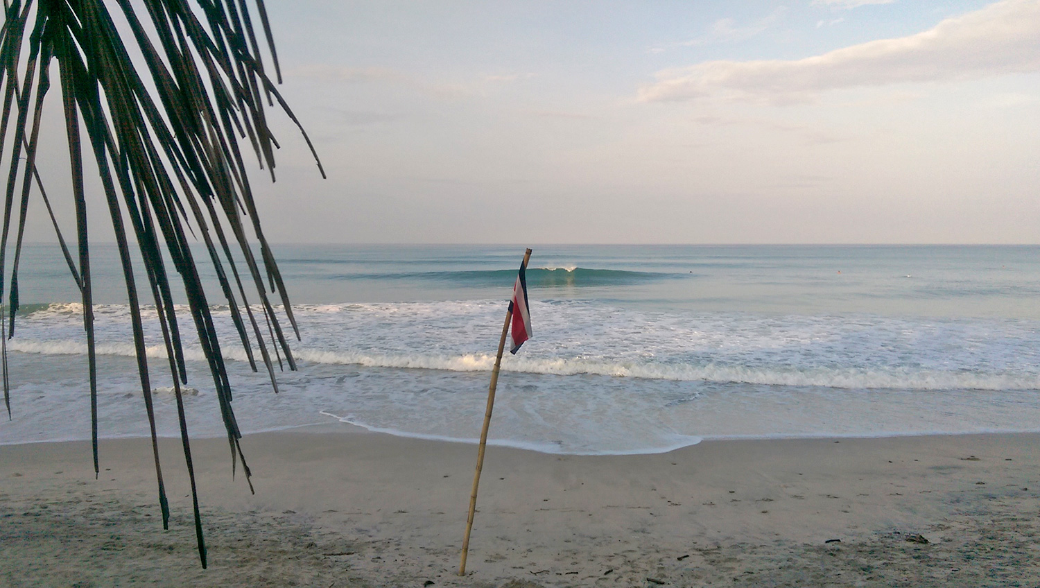 Playa Carmen, a very consistent beach break, pictured here is a perfect day early morning high tide.