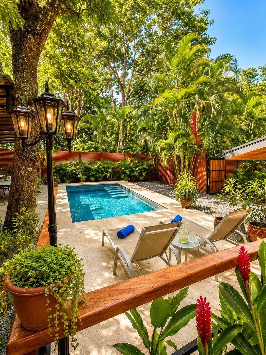 Pool deck & loungers