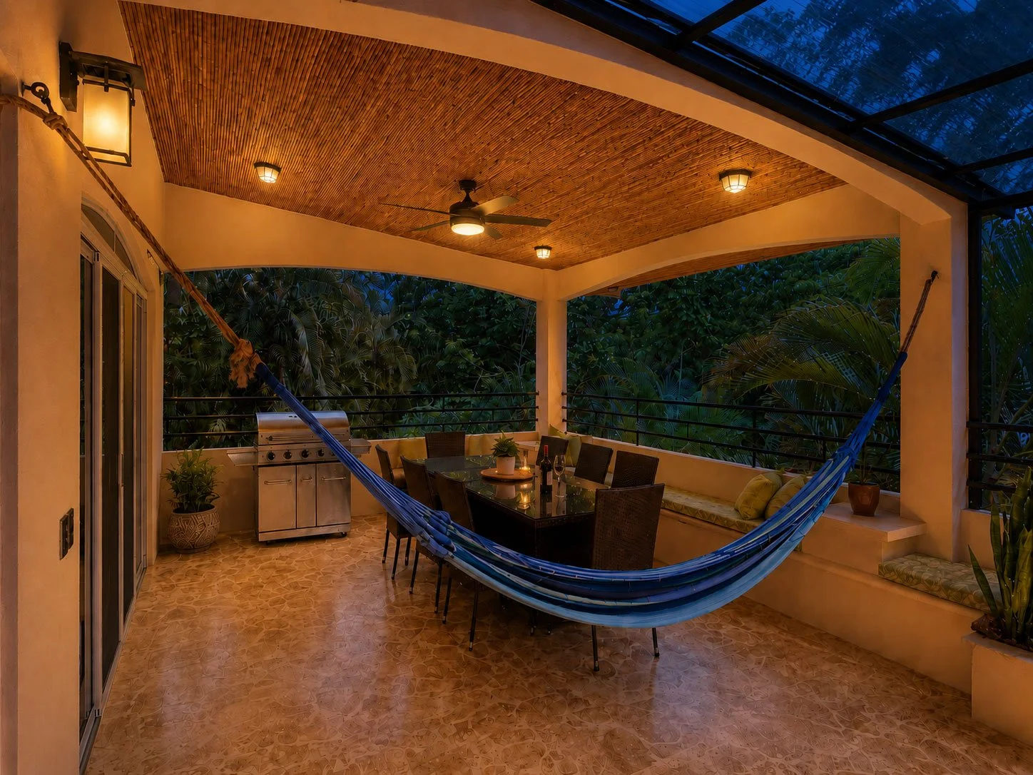 Balcony at dusk