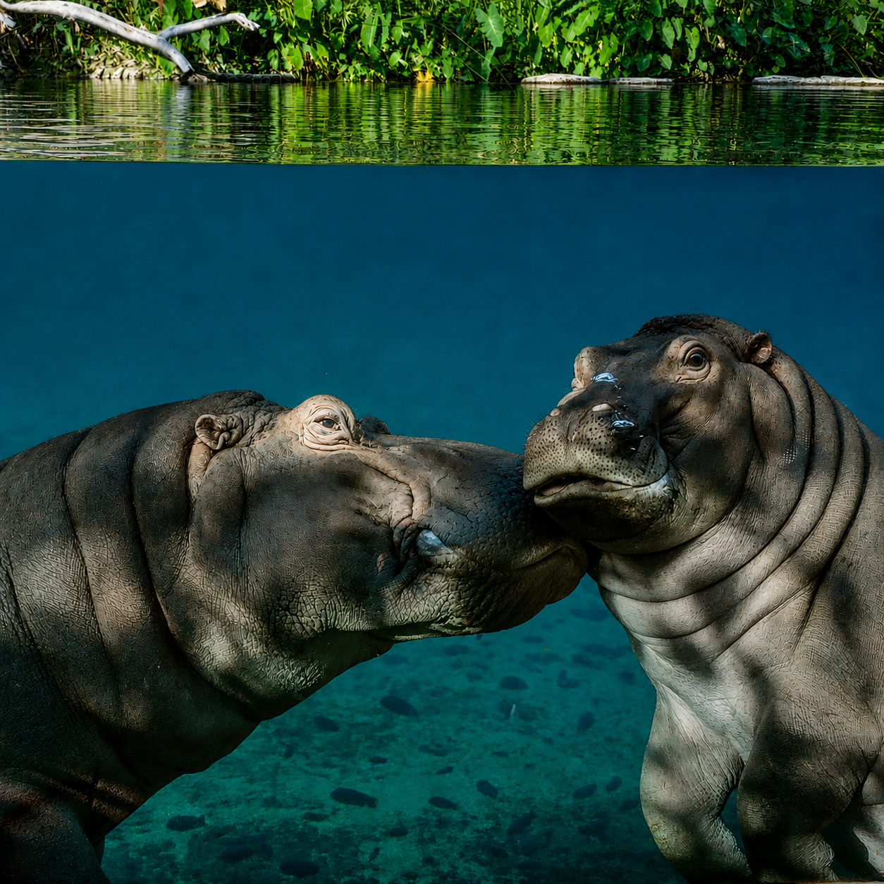 Hippo Kisses at the San Diego Zoo