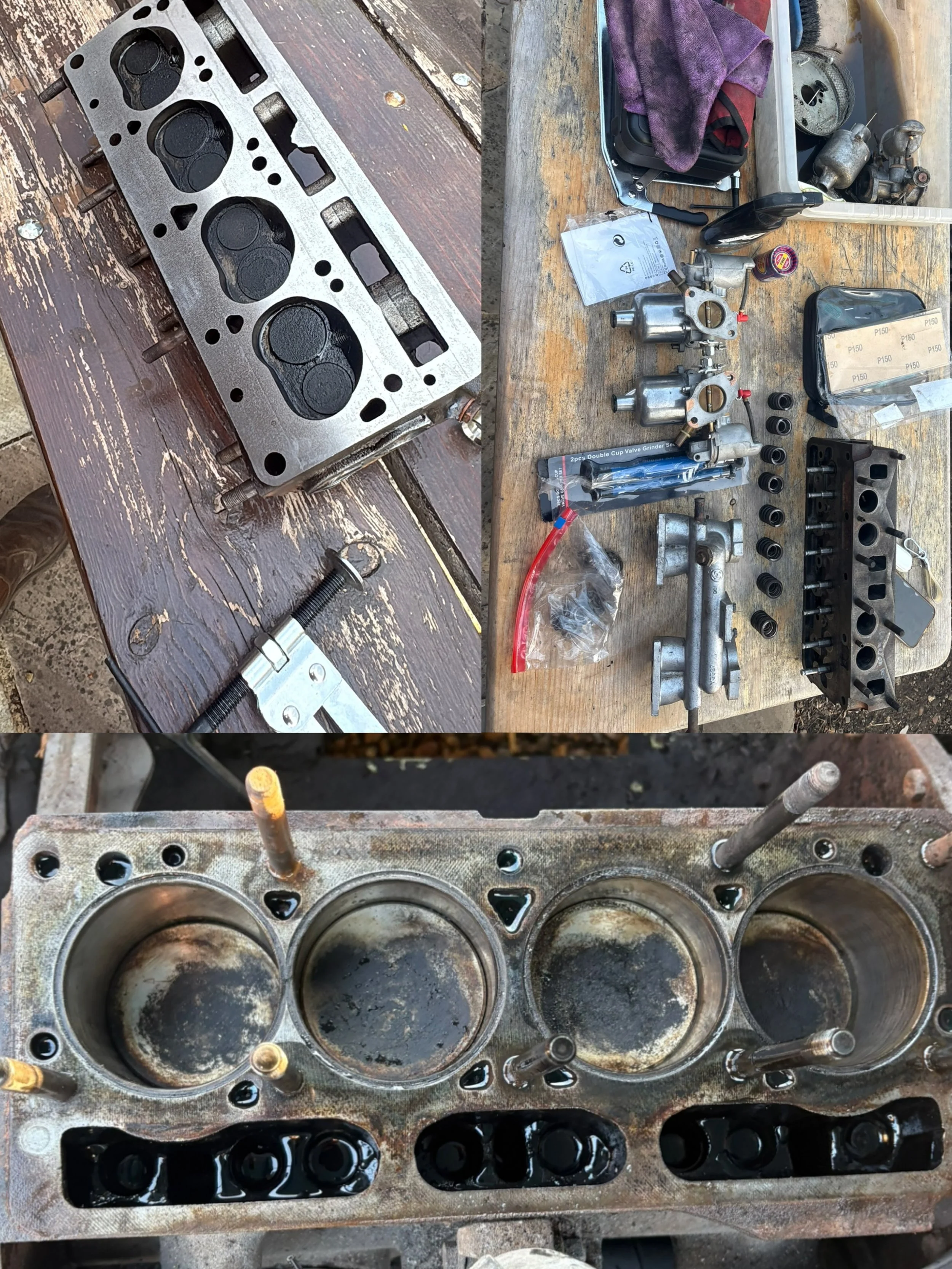 The new MG Midget build is well under way with the head off and sent to be machined flat, we are now rebuilding the head with updated valve springs, fresh lapped valves and all new gaskets all the way around.

Oh and did we mention&hellip; full intak