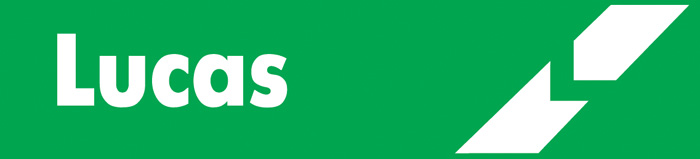 Green background with the white logo and text 'Lucas' on it.