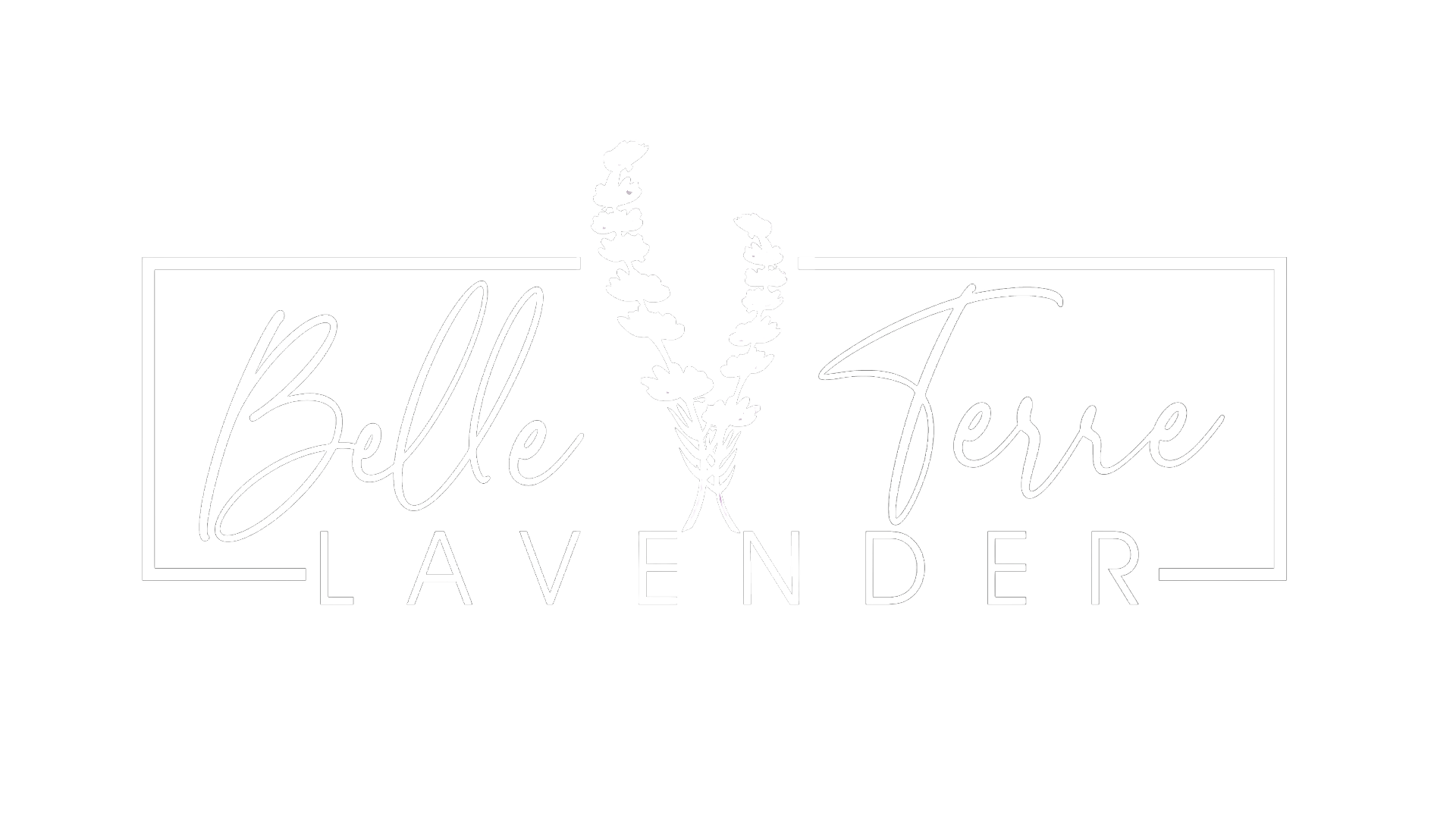 Belle Terre Lavender logo in white