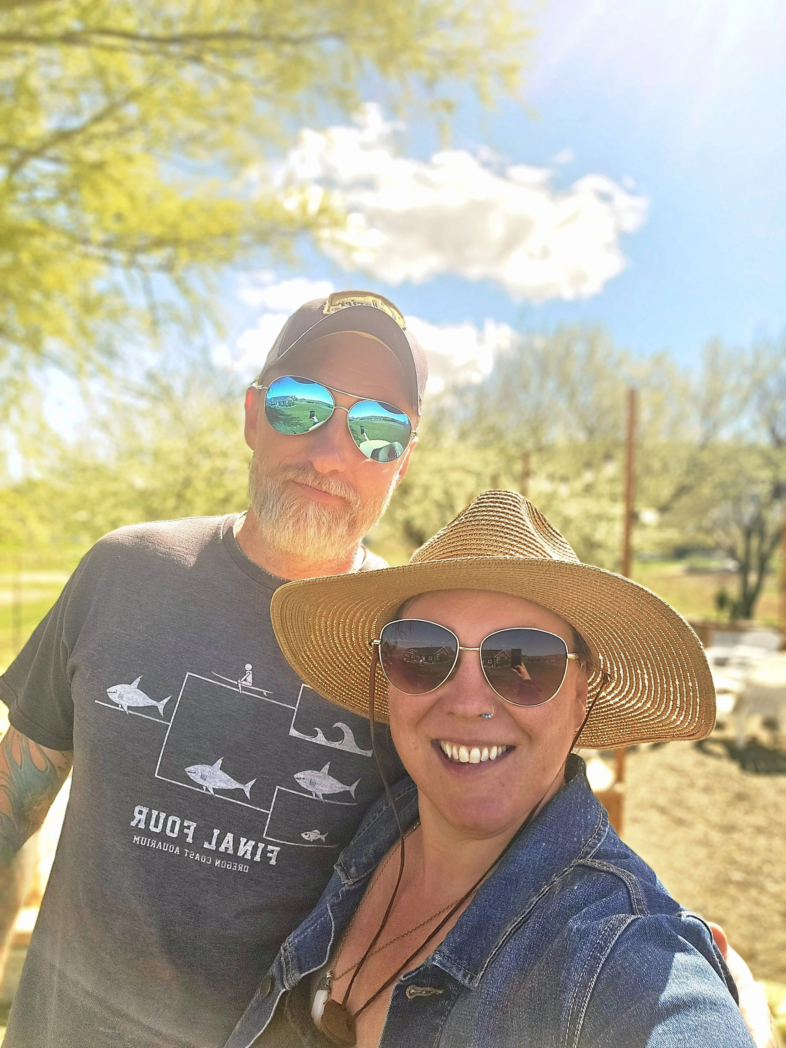 Conor and Callie McGrath, owners of Belle Terre Lavender farm in Benton City, Washington