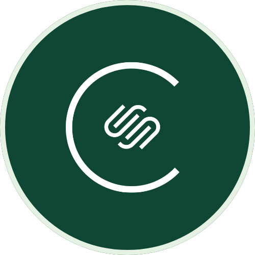 Green circular logo with white outline and a stylized letter 'C' containing intertwined I-shaped lines in the center.