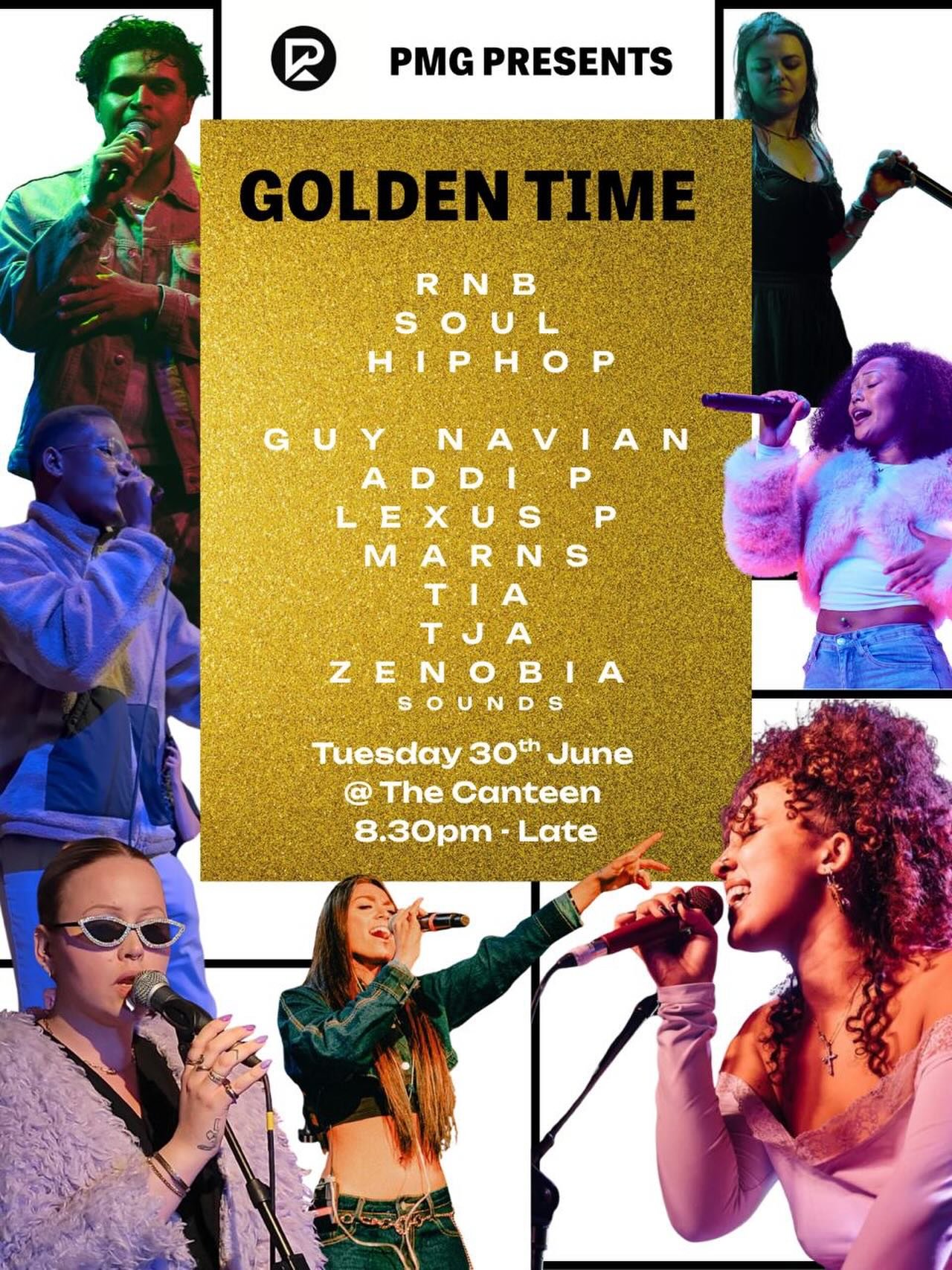 ANNOUNCEMENT 📣

We have our first event taking place on Tuesday 30th June at @canteenbristol - 8.30pm. 

Come and join us for a night of RnB, soul and hiphop! 

Artists performing on the night: 
@zenobiasounds 
@soundsliketja 
@thetiajoness 
@lexusp