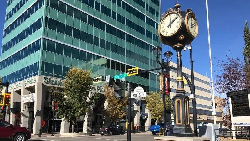 Downtown Red Deer, Alberta, served by Tara Nevers of Prairie Key Mortgages.