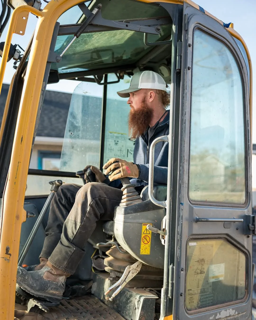 Ryan operating and Excavator