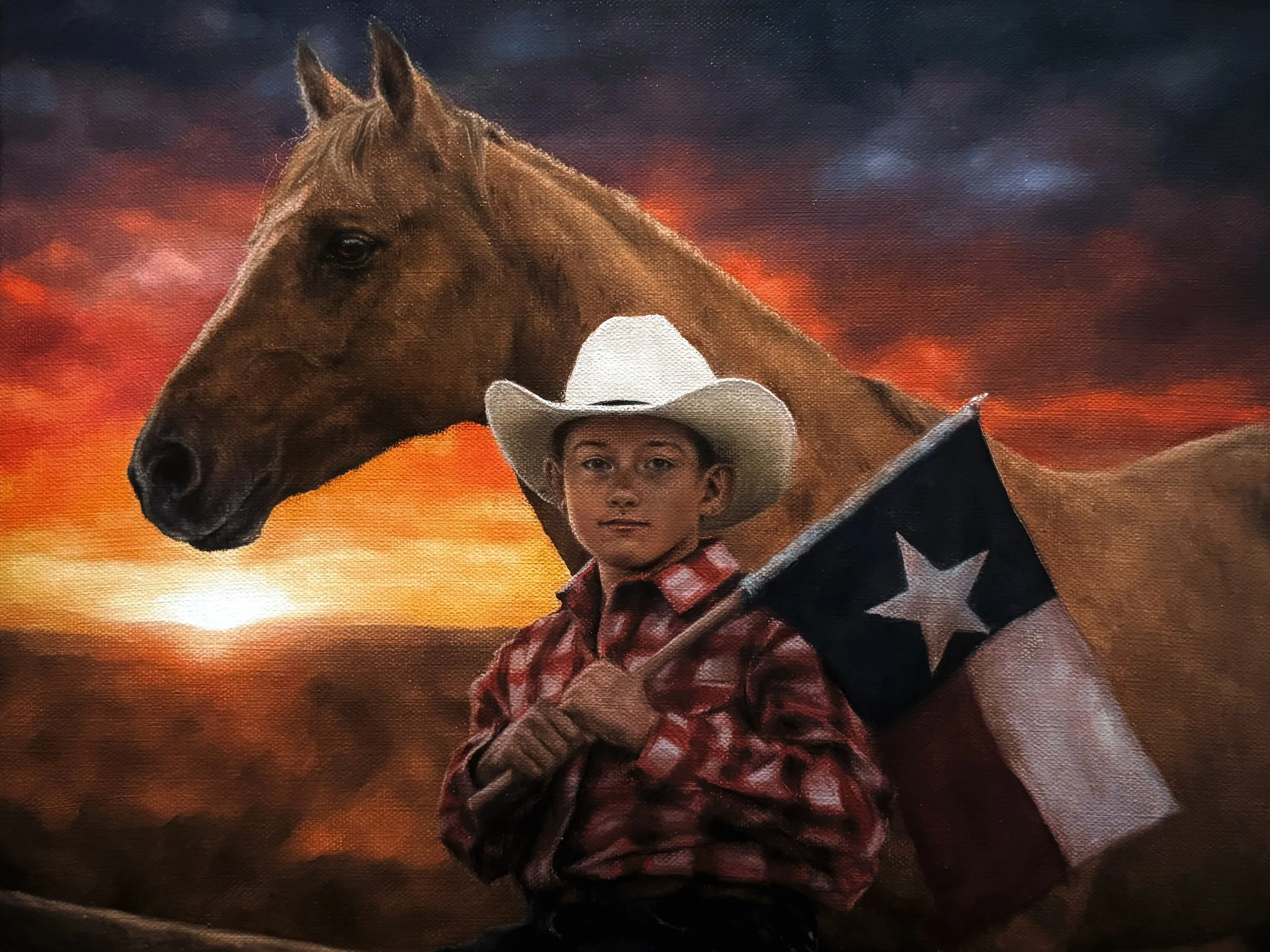 "A Star Carried Forward", Oil on Canvas, 12"x16"