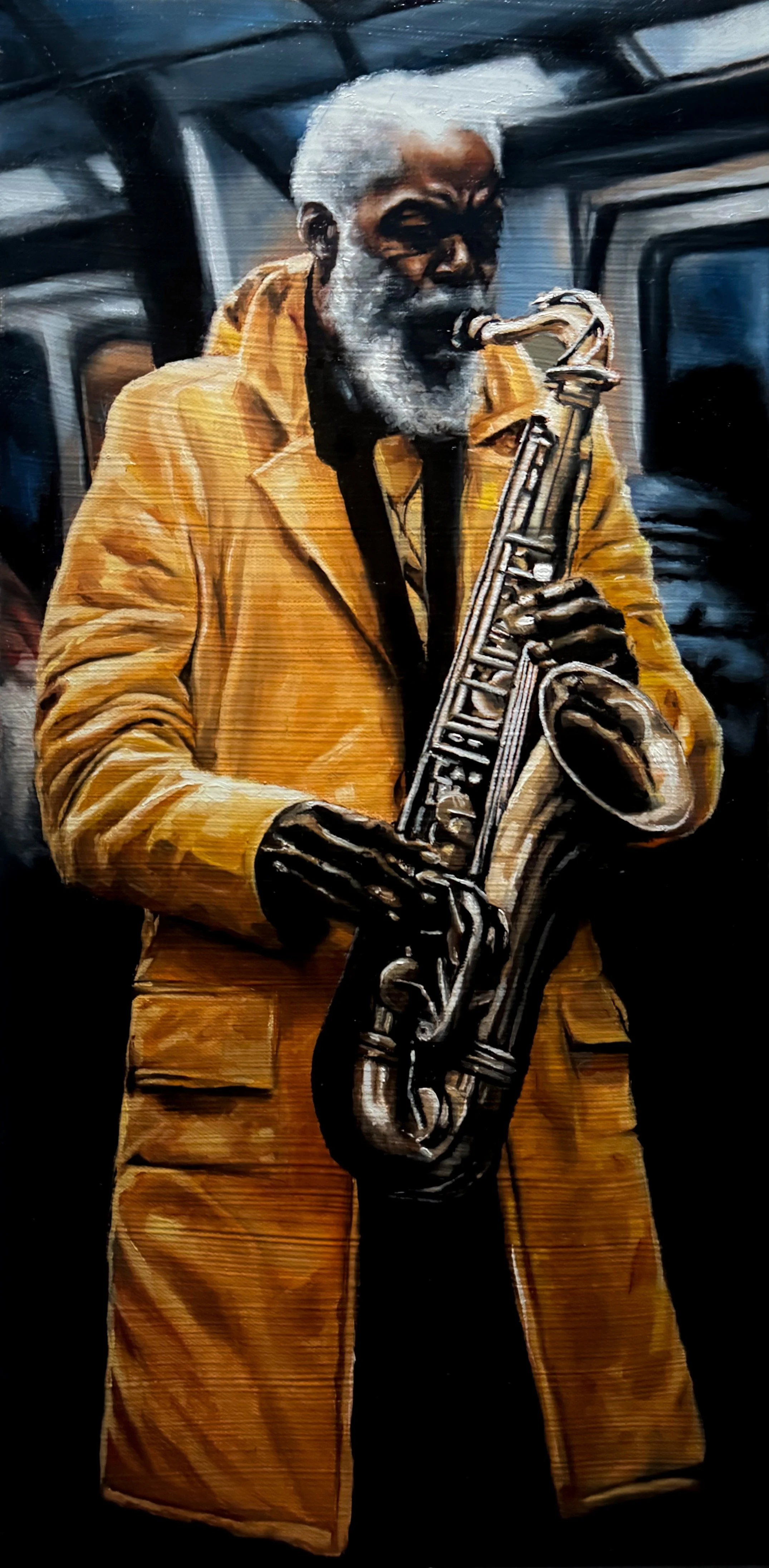 "The Color of Sound", Oil on Canvas, 12"x24