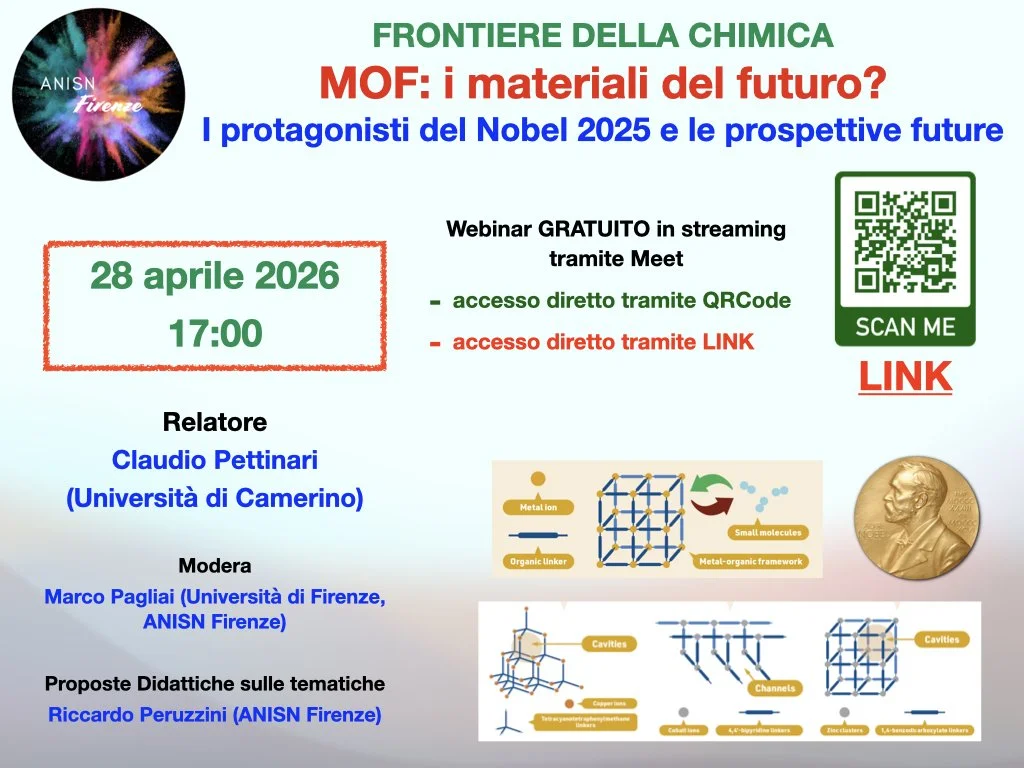 Video seminario chimica “MOF: i materiali del futuro”