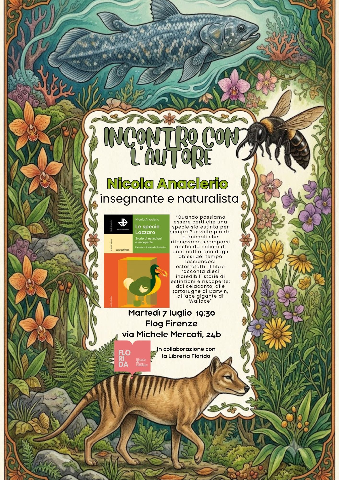Presentazione del libro “Le specie Lazzaro”