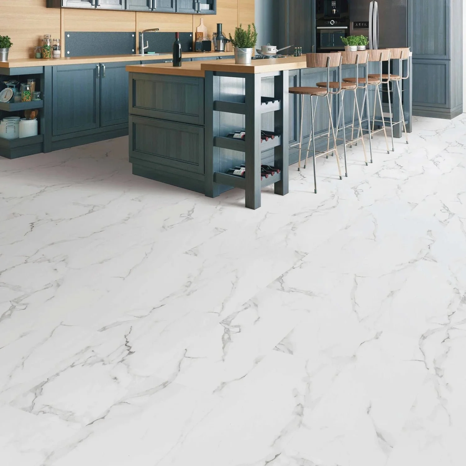NextFloor Astonishing Commercial Traffic LVT Glue Down Tile