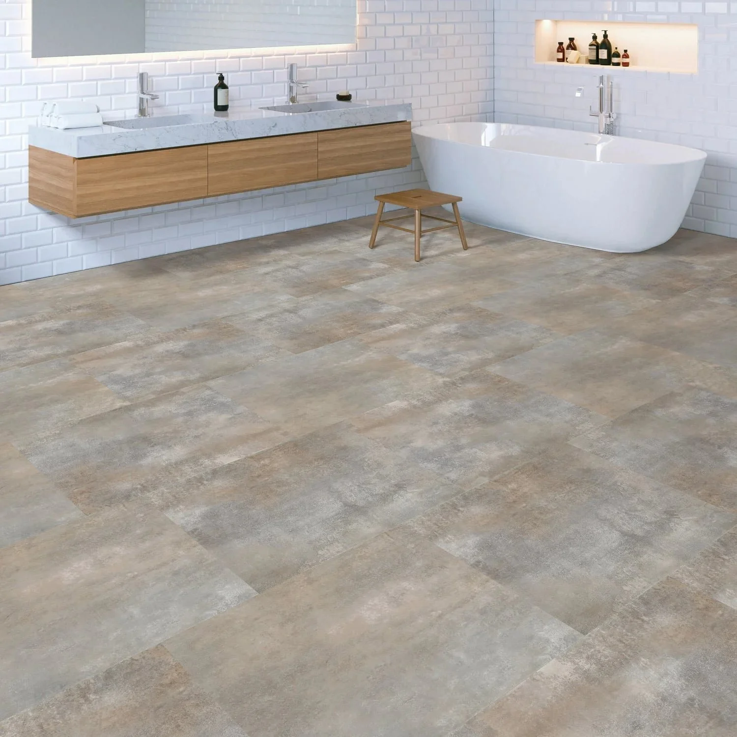 NextFloor Patina Commercial Traffic LVT Glue Down Tile