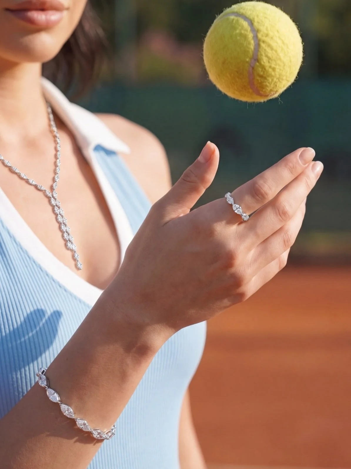 Game. Set. Matchless. 🎾 ✨ 

Bringing high-jewelry brilliance to the US Open&mdash;our Marquise Diamond Tennis Collection reimagines an iconic classic with sharp, natural fire.

#usopen #tennis #tennislove #tennisplayer #tennisbracelet