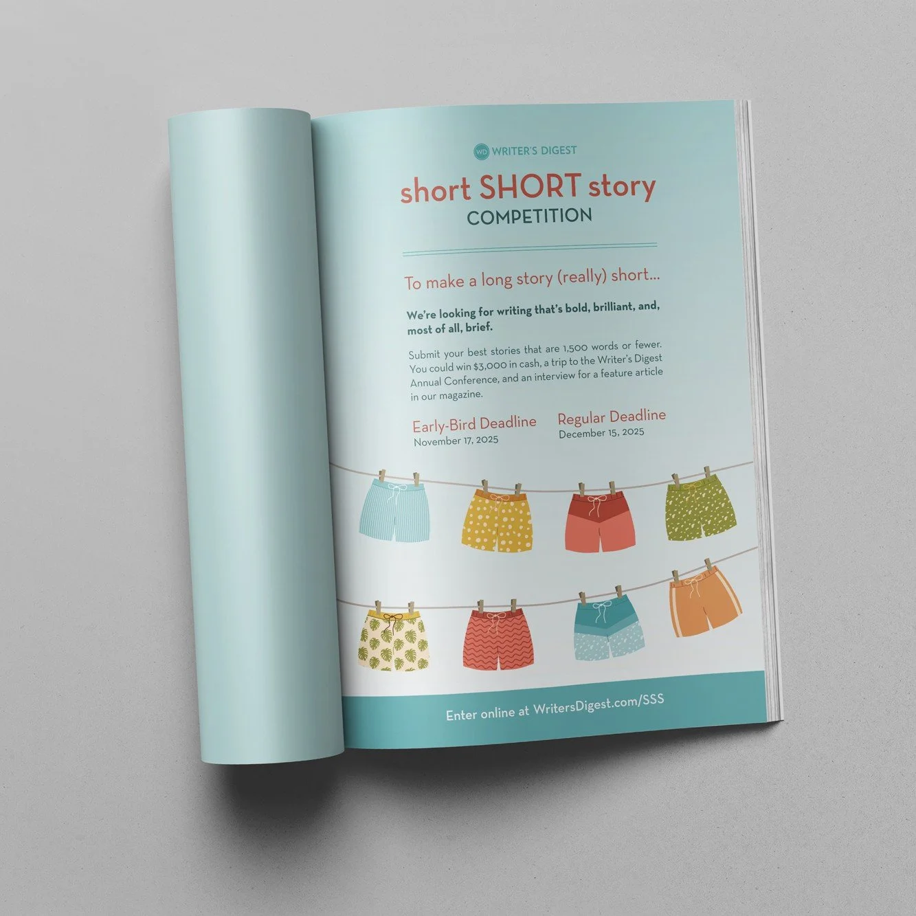 WD Short Short Story Competition 2025 Print Ad