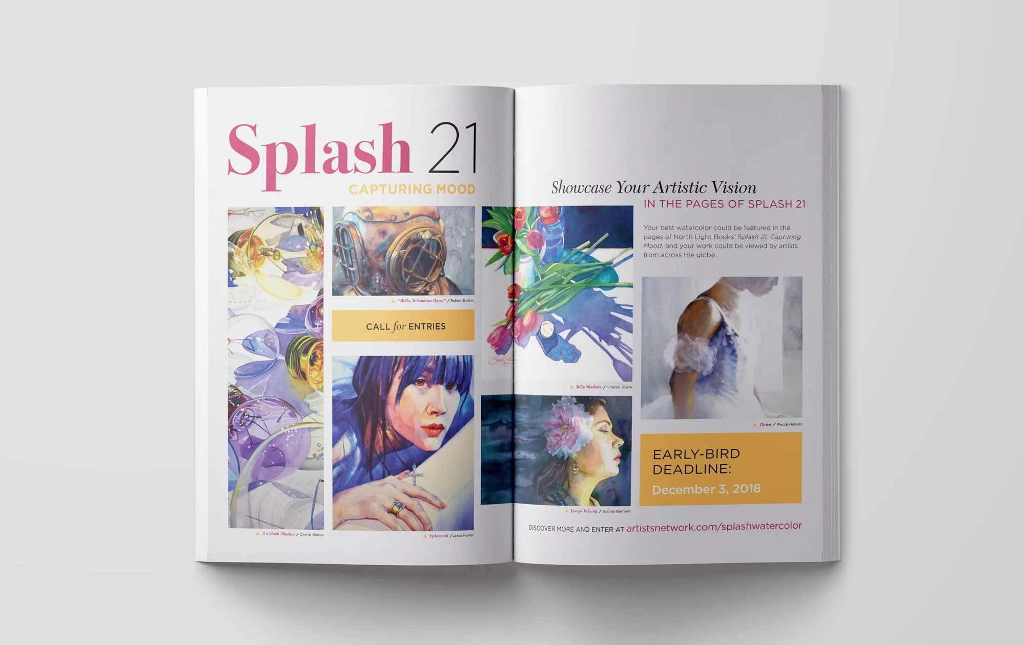 Splash Watercolor Artistic Showcase 2018 Print Ad