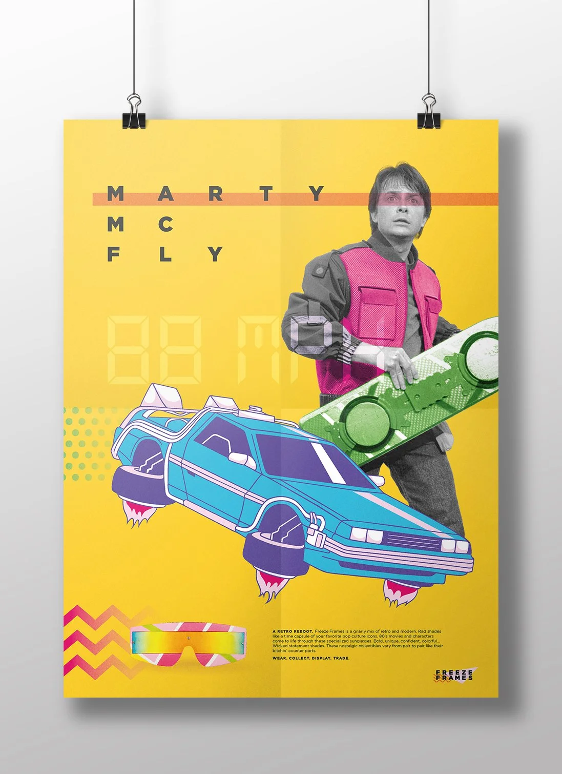 Marty McFly Sunglasses Poster