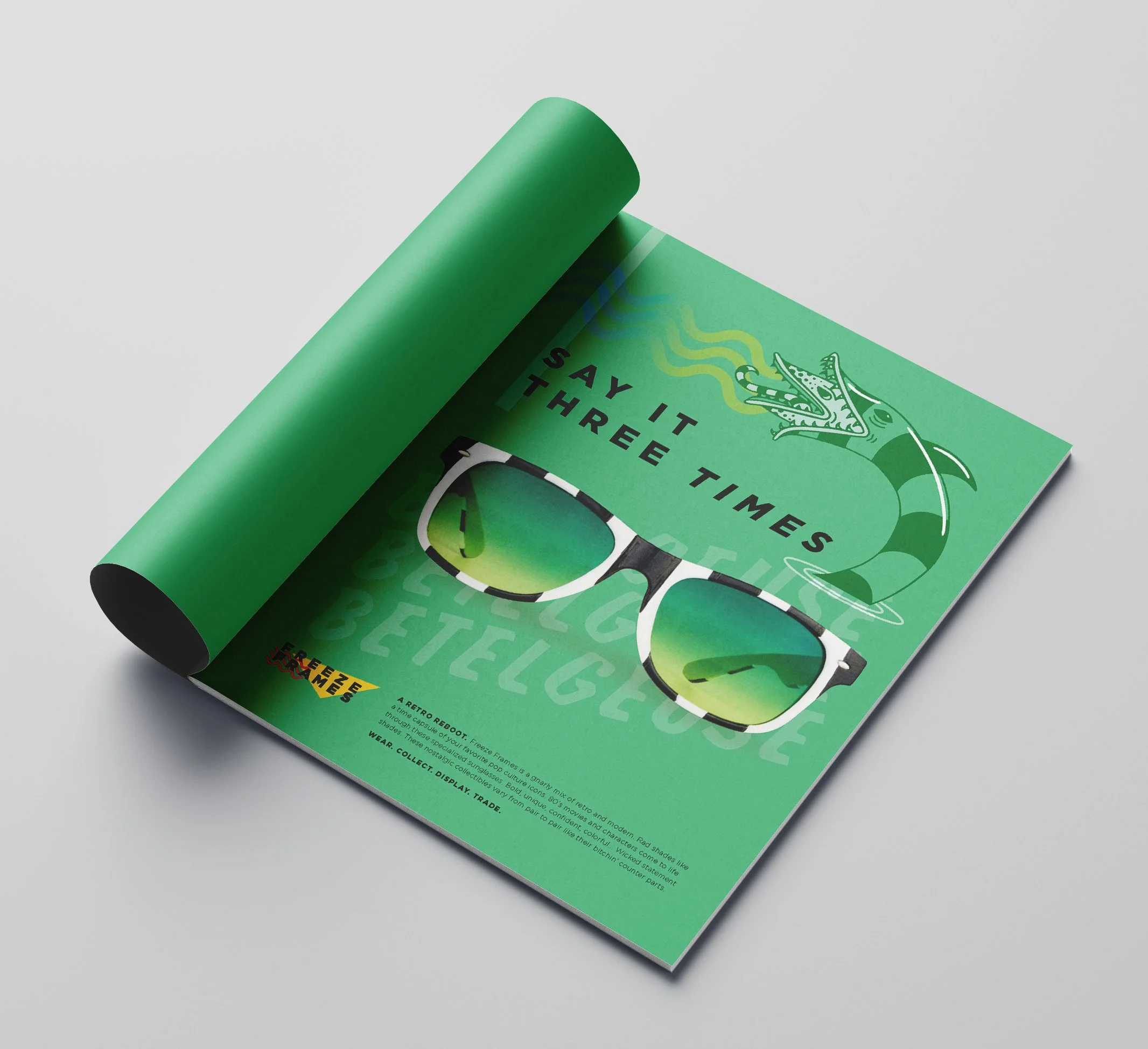 Beetlejuice Sunglasses Print Ad