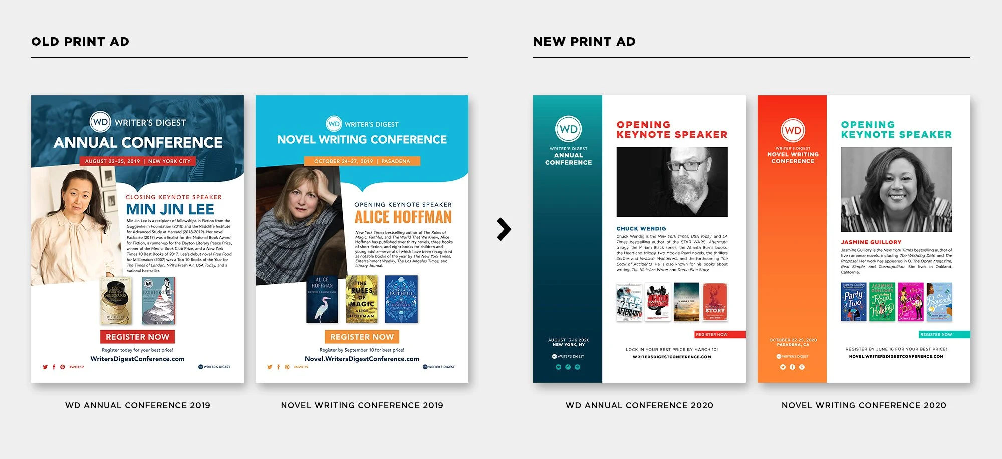 WD Conference Keynote Print Ad Old vs. New