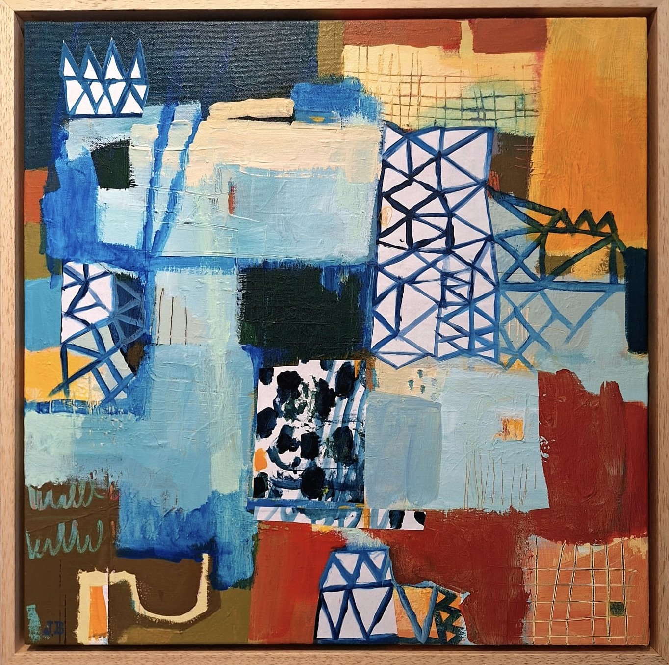 Forever Connected | Mixed Media on Canvas | Framed | 55 x 55 | £825
