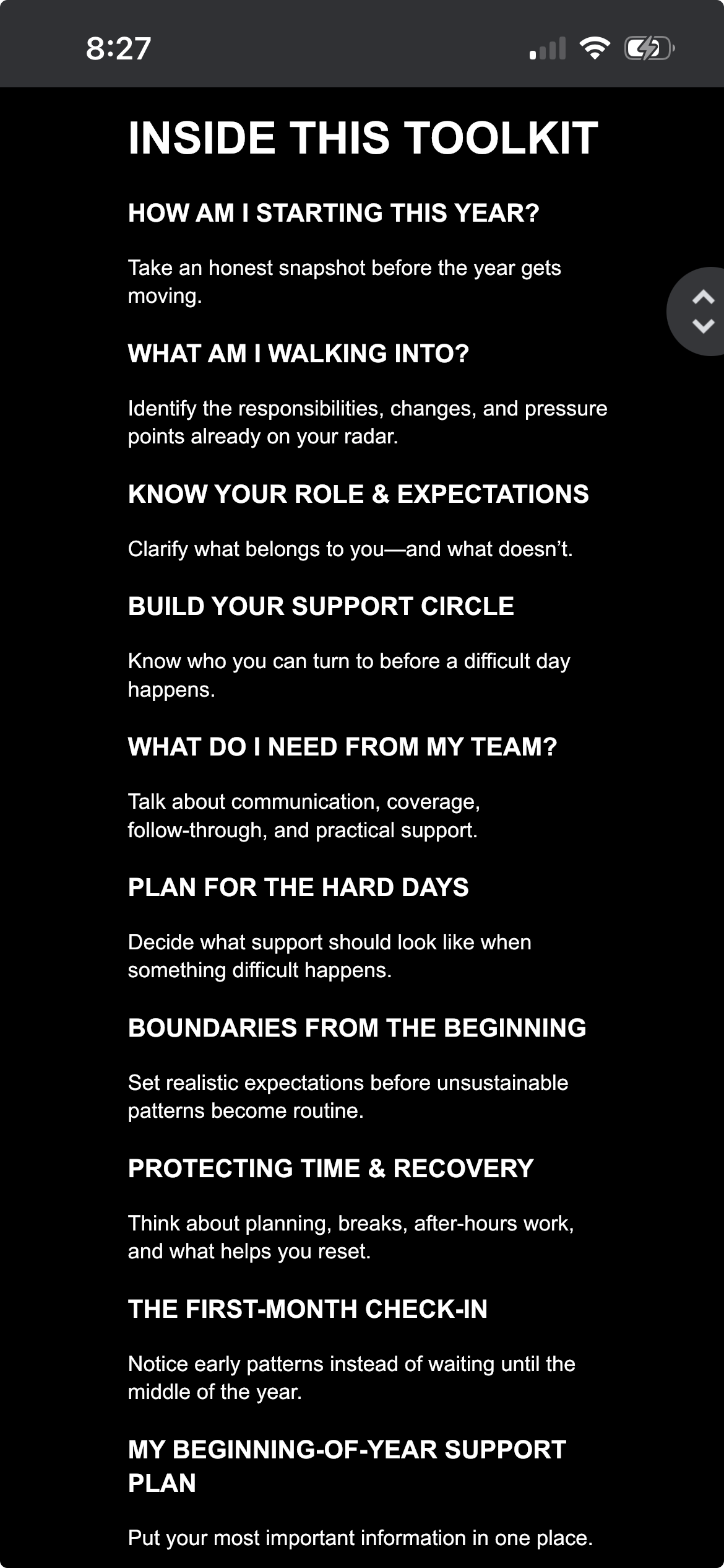 A Supported Start: A Beginning-of-Year Toolkit