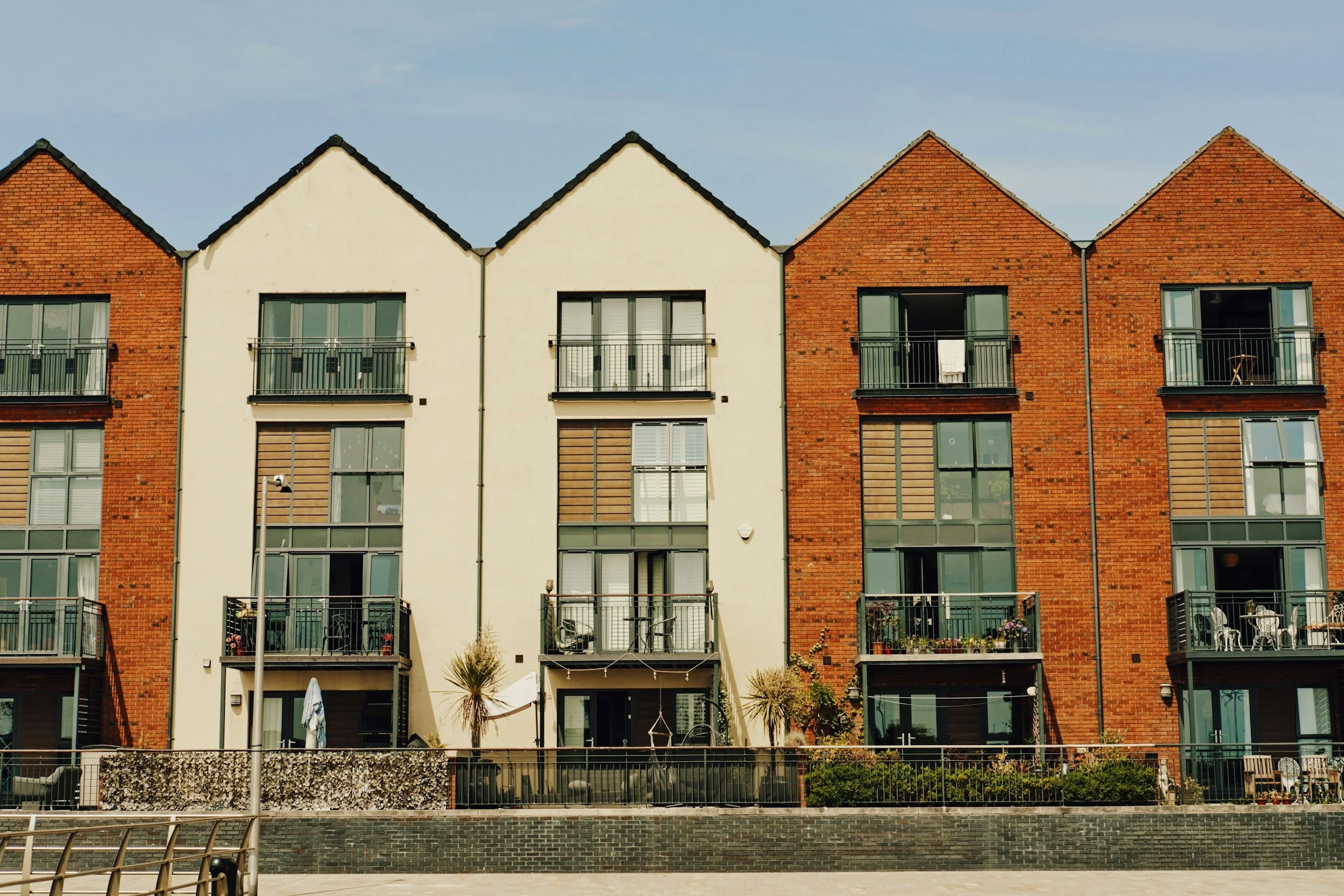 Modern apartment community representing dependable property management and turnover cleaning services by RiverTown Cleaning Services.