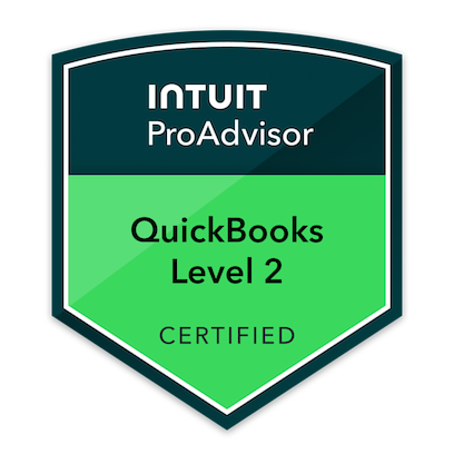 Badge for INTUIT ProAdvisor QuickBooks Level 2 Certified