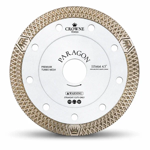 Crowne Tools Paragon 4.5" Turbo Mesh Diamond Blade
